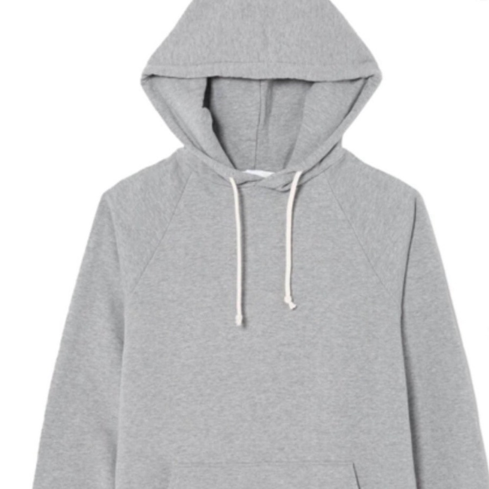 Re/Done Men's Light Gray Crewneck Hoodie
